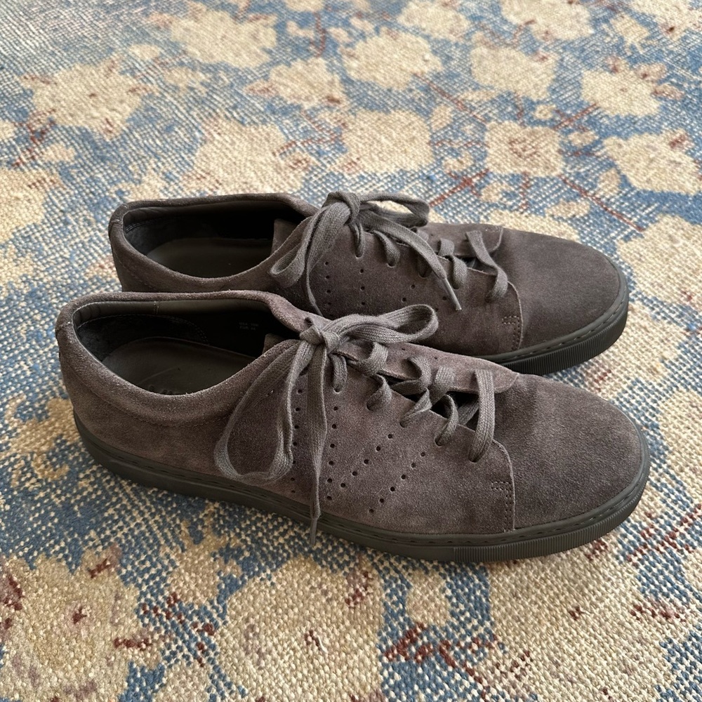 Vince Grey Suede Brady Sneakers 10